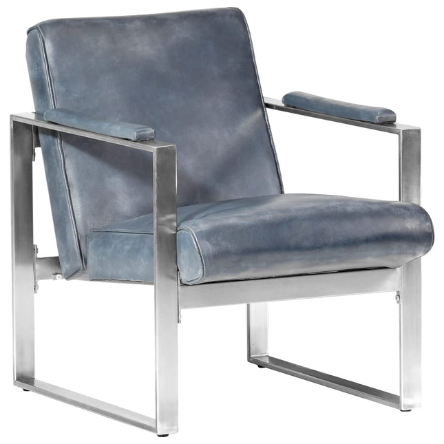 Chaise Cabriolet 60X73X77 Cm Cuir Véritable