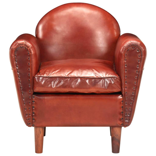 Chaise Cabriolet 77X65X79 Cm Cuir Véritable