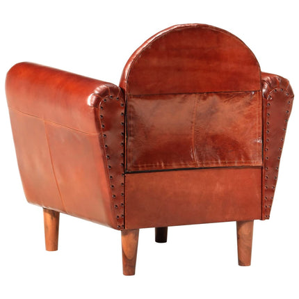 Chaise Cabriolet 77X65X79 Cm Cuir Véritable