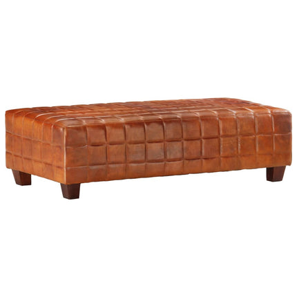 Banc À Brun Roux Cuir Véritable De Chèvre