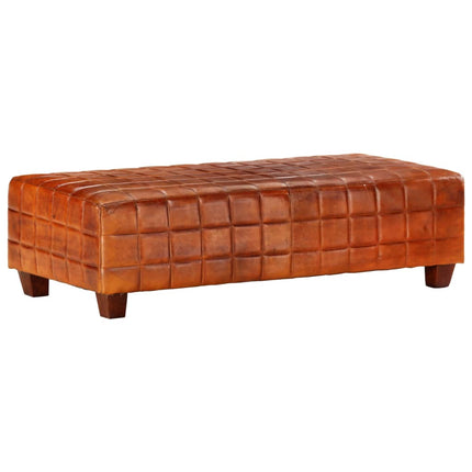 Banc À Brun Roux Cuir Véritable De Chèvre