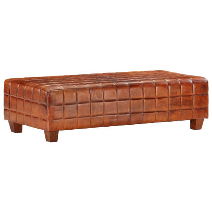 Banc À Brun Roux Cuir Véritable De Chèvre