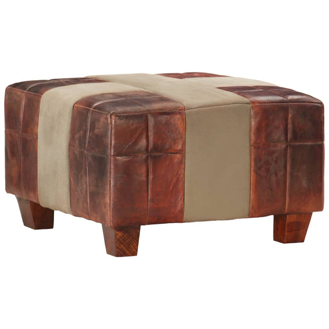 Banc À Brun Roux Cuir Véritable De Chèvre