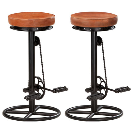 Tabourets De Bar Lot De 2 Bois Massif De Récupération