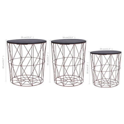 Table Basse 3 Pcs