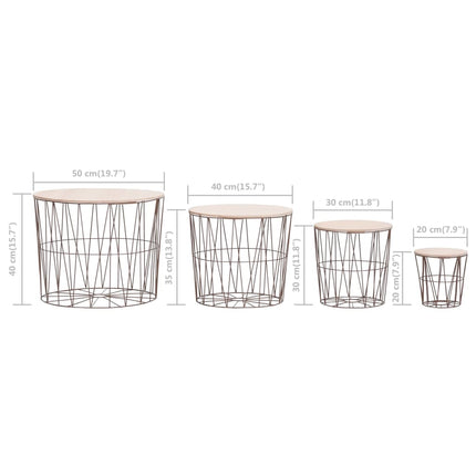 Tables Basses 4 Pcs