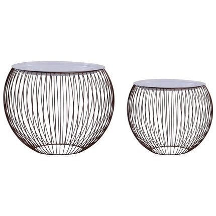 Tables Basses 2 Pcs Doré