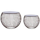Tables Basses 2 Pcs Doré