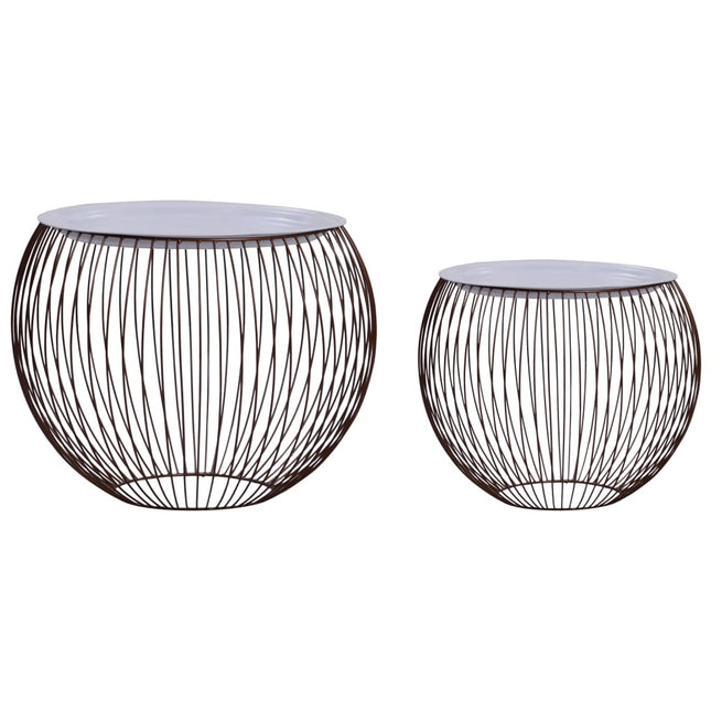Tables Basses 2 Pcs Doré