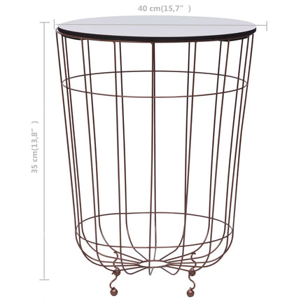 Table Basse Doré Ø 40 Cm