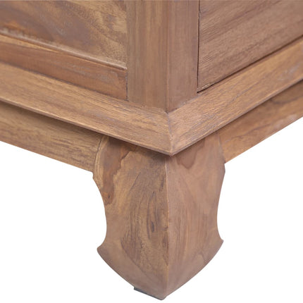 Table De Chevet 45X35X40 Cm Bois De Teck Solide