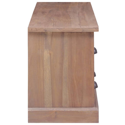 Meuble Tv 120X30X40 Cm Bois De Teck Massif