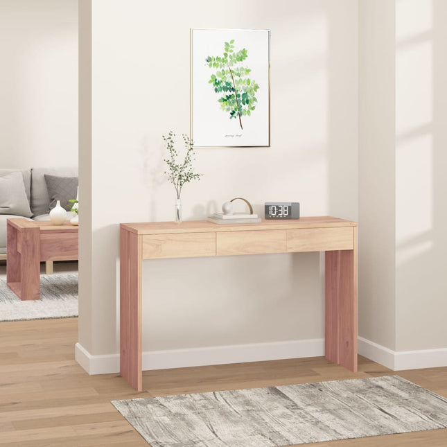 Table Console 110X35X75 Cm Bois De Teck Solide