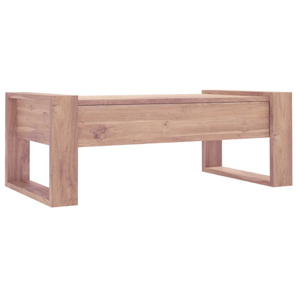 Table Basse 110X60X40 Cm Bois De Teck Massif