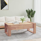 Table Basse 110X60X40 Cm Bois De Teck Massif
