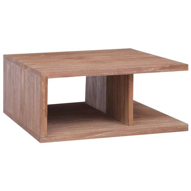 Table Basse 70X70X30 Cm Bois De Teck Massif