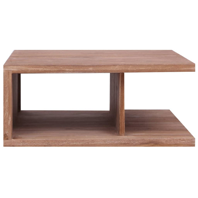 Table Basse 70X70X30 Cm Bois De Teck Massif
