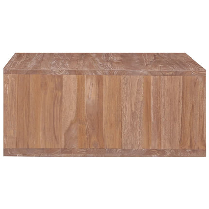 Table Basse 70X70X30 Cm Bois De Teck Massif