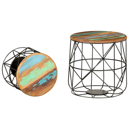 Tables Basses 2 Pcs Bois De Récupération Massif
