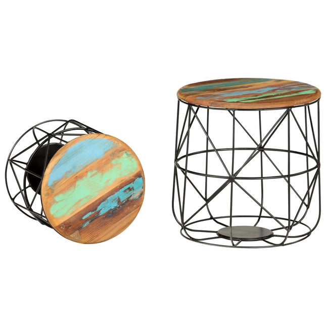 Tables Basses 2 Pcs Bois De Récupération Massif