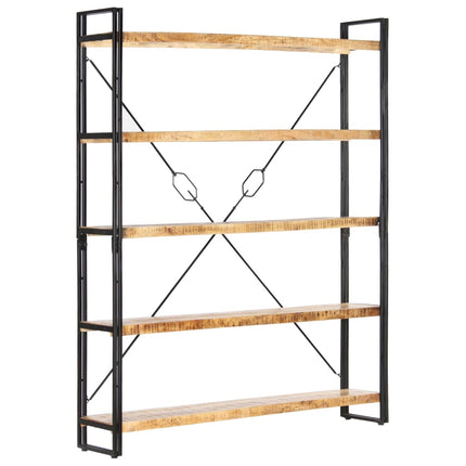 Bibliothèque À 5 Niveaux 140X30X Bois De Manguier Solide Marron