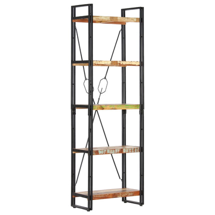 Bibliothèque À 5 Niveaux 140X30X Bois De Manguier Solide Marron