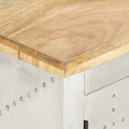 Meuble Tv Aviateur 120X30X40 Cm Bois Massif De Manguier