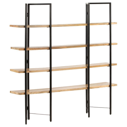 Bibliothèque À 4 Niveaux 160X35X Bois De Manguier Massif
