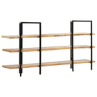 Bibliothèque À 4 Niveaux 160X35X Bois De Manguier Massif