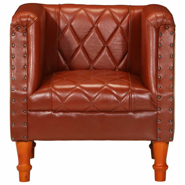 Chaise Cabriolet Cuir Véritable De Chèvre