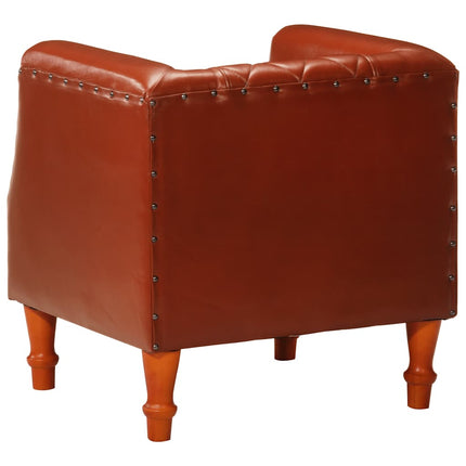 Chaise Cabriolet Cuir Véritable De Chèvre
