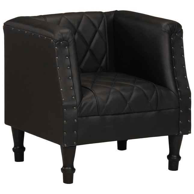 Chaise Cabriolet Cuir Véritable De Chèvre