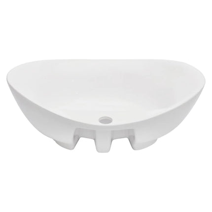 Meuble De Salle De Bain En Deux Pièces Céramique Chêne
