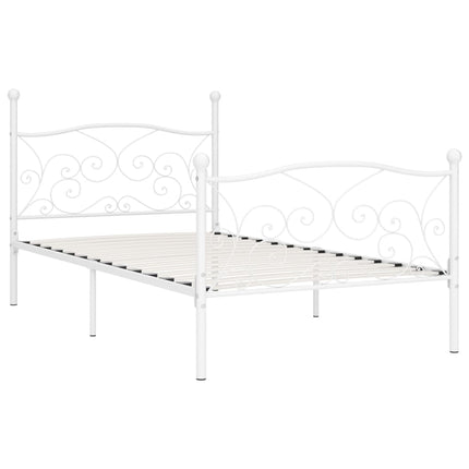 Cadre De Lit Sans Matelas Avec Sommier À Lattes Métal