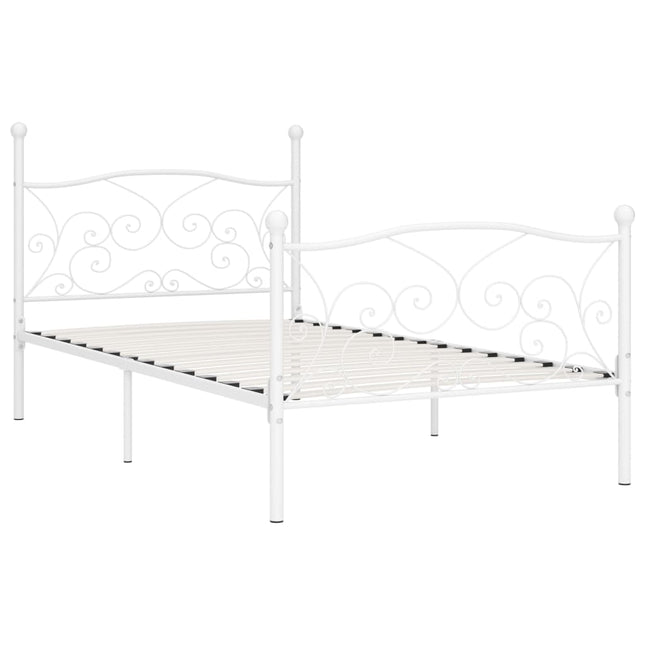 Cadre De Lit Sans Matelas Avec Sommier À Lattes Métal