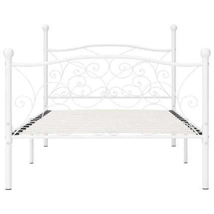 Cadre De Lit Sans Matelas Avec Sommier À Lattes Métal