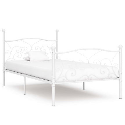 Cadre De Lit Sans Matelas Avec Sommier À Lattes Métal