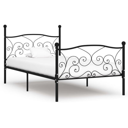 Cadre De Lit Sans Matelas Avec Sommier À Lattes Métal