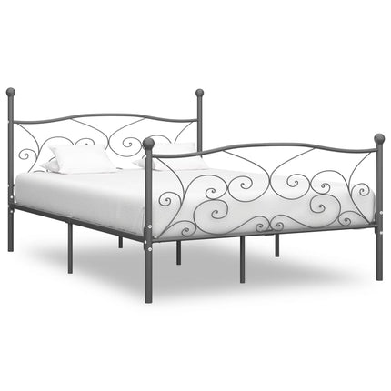 Cadre De Lit Sans Matelas Avec Sommier À Lattes Métal