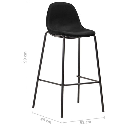 Chaises De Bar Lot De 6 Tissu
