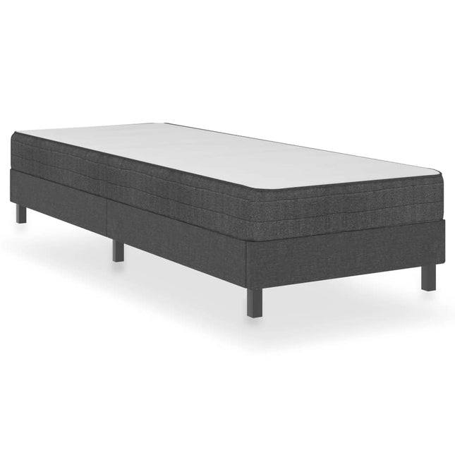 Sommier À Lattes De Lit Sans Matelas Gris Tissu