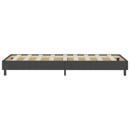 Sommier À Lattes De Lit Sans Matelas Gris Tissu