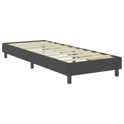 Sommier À Lattes De Lit Sans Matelas Gris Tissu