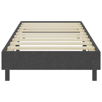 Sommier À Lattes De Lit Sans Matelas Gris Tissu