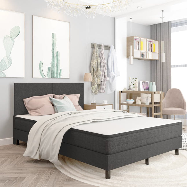 Tête De Lit Gris Foncé Tissu