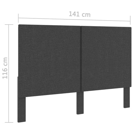 Tête De Lit Gris Foncé Tissu