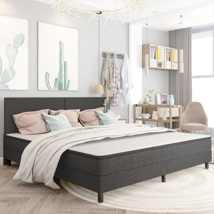 Tête De Lit Gris Foncé Tissu