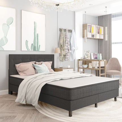 Tête De Lit Gris Foncé Tissu