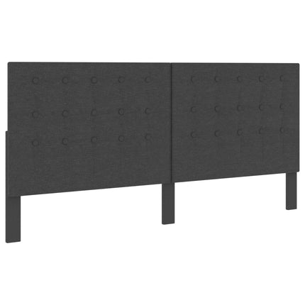 Tête De Lit Gris Foncé Tissu