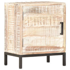 Table De Chevet 40 X 30 X 50 Cm Bois D'acacia Massif